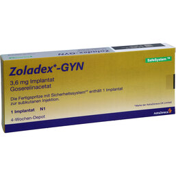Abbildung: Zoladex Gyn Implantat in einer Fertigspritze 1 St, Implantat PZN 03094680