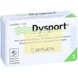 Abbildung: Dysport 500 Einheiten Trockensubstanz ohne Lösungsmittel 1 St, Pulver zur Herstellung einer Injektionslösung PZN 03097276