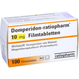 Abbildung: Domperidon ratiopharm 10 mg Filmtabletten 100 St, Filmtabletten PZN 03099080
