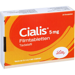 Abbildung: Cialis 5 mg Filmtabletten 28 St, Filmtabletten PZN 03100015