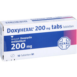 Abbildung: Doxyhexal tabs 200 Tabletten 10 St, Tabletten PZN 03103427