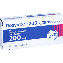 Abbildung: Doxyhexal tabs 200 Tabletten 20 St, Tabletten PZN 03103433