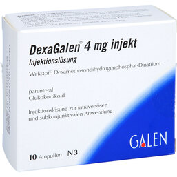 Abbildung: Dexagalen 4 mg Injekt Injektionslösung 10X1 ml, Injektionslösung PZN 03103491