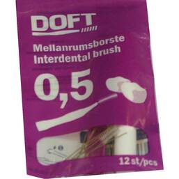 Abbildung: Interdentalbürste 0,5 mit Wechselgriff Doft 12 St, Zahnbürste PZN 03109424