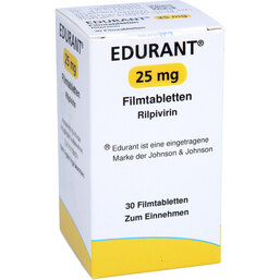 Abbildung: Edurant 25 mg Filmtabletten 30 St, Filmtabletten PZN 03109826