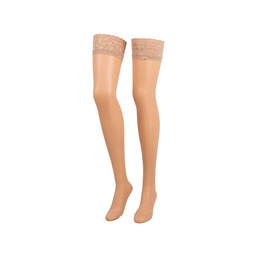 Abbildung: Compressana Calypso 140den Schenkelstrümpfe Größe 1 Spitzenhaftband silk 2 St PZN 03115608