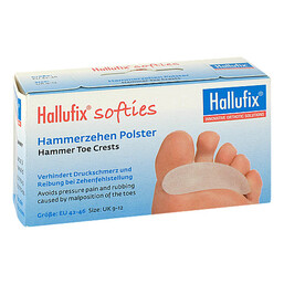 Abbildung: Hallufix softies Hammerzehenpolster Größe L 42 - 46 2 St, Gelplatten PZN 03116430