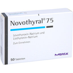 Abbildung: Novothyral 75 Tabletten 50 St, Tabletten PZN 03116795