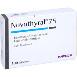 Abbildung: Novothyral 75 Tabletten 100 St, Tabletten PZN 03116803