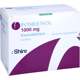 Abbildung: Fosrenol 1000 mg Kautabletten 90 St, Kautabletten PZN 03119687