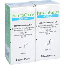 Abbildung: Infectocillin 400 Saft Trockensaft 2X100 ml, Granulat PZN 03124978