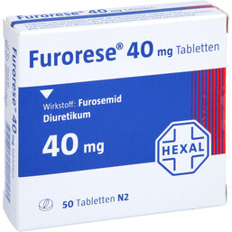 Abbildung: Furorese 40 mg Tabletten 50 St, Tabletten PZN 03126612