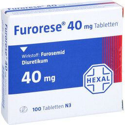 Abbildung: Furorese 40 mg Tabletten 100 St, Tabletten PZN 03126629