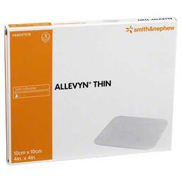 Abbildung: Allevyn Thin 10x10 cm dünne Wundauflage Verband, 5 St PZN 03126919