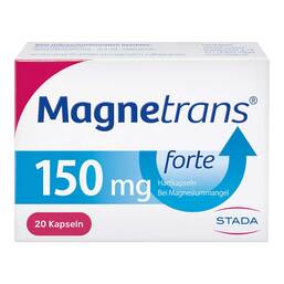 Abbildung: Magnetrans forte 150 mg Hartkapseln Hartkapseln, 20 St PZN 03127830