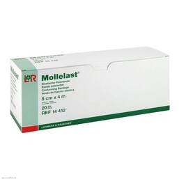 Abbildung: Mollelast 8cmx4m einzeln verpackt Binden, 20 St PZN 03130016
