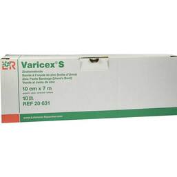 Abbildung: Varicex S Zinkleimbinde 7mx1 10 St, Binden PZN 03130648
