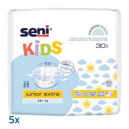 Abbildung: seni KIDS junior extra 15+ kg 5X30 St PZN 03134965