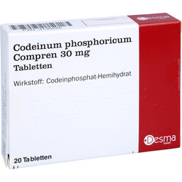 Abbildung: Codeinum phosphoricum comp. 30 mg Tabletten 20 St, Tabletten PZN 03135226