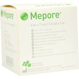 Abbildung: Mepore Wundverband 5mx7 cm unsteril 1 St, Pflaster PZN 03137484