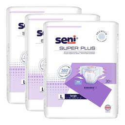 Abbildung: SUPER SENI PLUS L Windeln für die Nacht für Erwachsene 3X30 St PZN 03140581