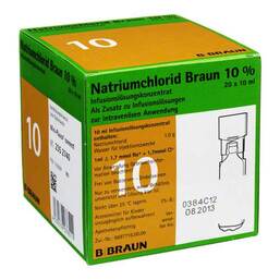 Abbildung: Natriumchlorid 10% Braun Mpc Infusionslösung -Konzentrat 20X10 ml, Infusionslösungskonzentrat PZN 03158291