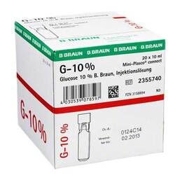 Abbildung: Glucose 10% Braun Mini Plasco connect Injektionslösung 20X10 ml, Injektionslösung PZN 03158894