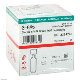 Abbildung: Glucose 5% Braun Mini Plasco connect Injektionslösung 20X10 ml, Injektionslösung PZN 03159474