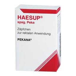 Abbildung: HAESUP® spag. Peka Zäpfchen 10 St, Suppositorien PZN 03161732