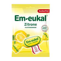 Abbildung: Em-eukal Hustenbonbons Zitrone zuckerfrei Bonbons, 75 g PZN 03165977