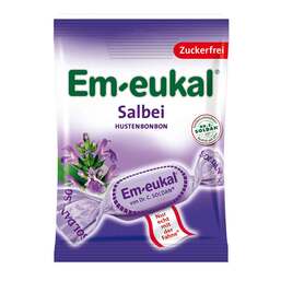 Abbildung: Em-eukal Halsbonbons Salbei zuckerfrei Bonbons, 75 g PZN 03166528