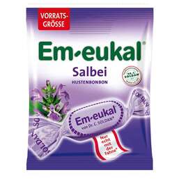 Abbildung: EM Eukal Halsbonbons Salbei zuckerhaltig Bonbons, 150 g PZN 03166534