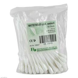 Abbildung: Watteträger großer Wattekopf unsteril 50 St PZN 03169225 