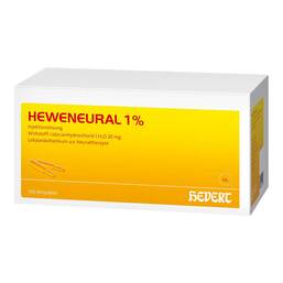 Abbildung: Heweneural 1% Ampullen 100X2 ml, Injektionslösung PZN 03173066