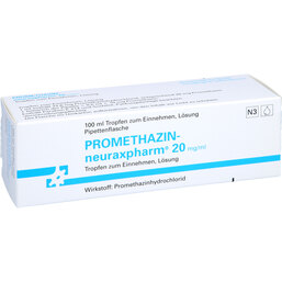 Abbildung: Promethazin neuraxpharm Tropfen zum Einnehmen 100 ml, Tropfen zum Einnehmen PZN 03173310