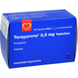 Abbildung: Toragamma 2,5 mg Tabletten 100 St, Tabletten PZN 03174812