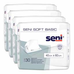Abbildung: Seni Soft Basic Bettunterlage 40x60 cm 4X30 St PZN 03175289