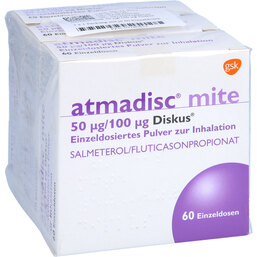 Abbildung: Atmadisc mite 50 µg / 100 3X60 St, Inhalationspulver PZN 03180853