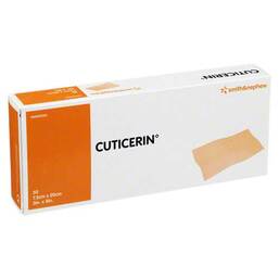 Abbildung: Cuticerin 7,5x20cm Gaze mit Sa 50 St, Kompressen PZN 03182390