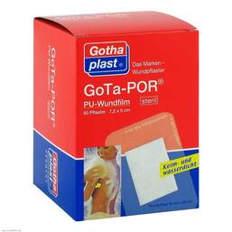 Abbildung: Gota-Por PU Wundfilm 7,2x5 cm steril Pflaster Pflaster, 50 St PZN 03182450