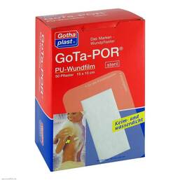 Abbildung: Gota-Por PU Wundfilm 15x10 cm steril Pflaster 50 St, Pflaster PZN 03182585