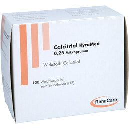 Abbildung: Calcitriol Kyramed 0,25 µg Weichkapseln 100 St, Weichkapseln PZN 03193034