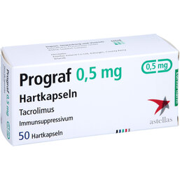 Abbildung: Prograf 0,5 mg Hartkapseln 50 St, Hartkapseln PZN 03194996