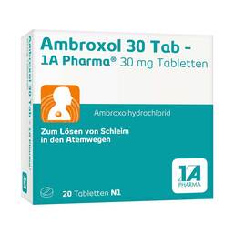 Abbildung: Ambroxol 30 Tab - 1 A Pharma® Tabletten Tabletten, 20 St PZN 03201609
