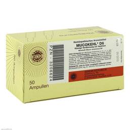 Abbildung: Mucokehl Ampullen D 6 50X1 ml, Ampullen PZN 03206624