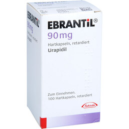 Abbildung: Ebrantil 90 mg Retardkapseln 100 St, Retard-Kapseln PZN 03208008