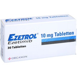 Abbildung: Ezetrol 10 mg Tabletten 30 St, Tabletten PZN 03209545