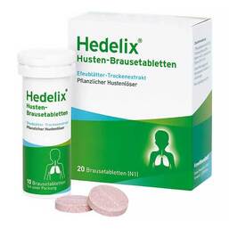 Abbildung: Hedelix Husten-Brausetabletten Brausetabletten, 20 St PZN 03211134