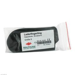 Abbildung: Fingerling Leder Größe 9 Binde 1 St PZN 03236921