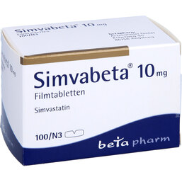 Abbildung: Simvabeta 10 mg Filmtabletten 100 St, Filmtabletten PZN 03241112